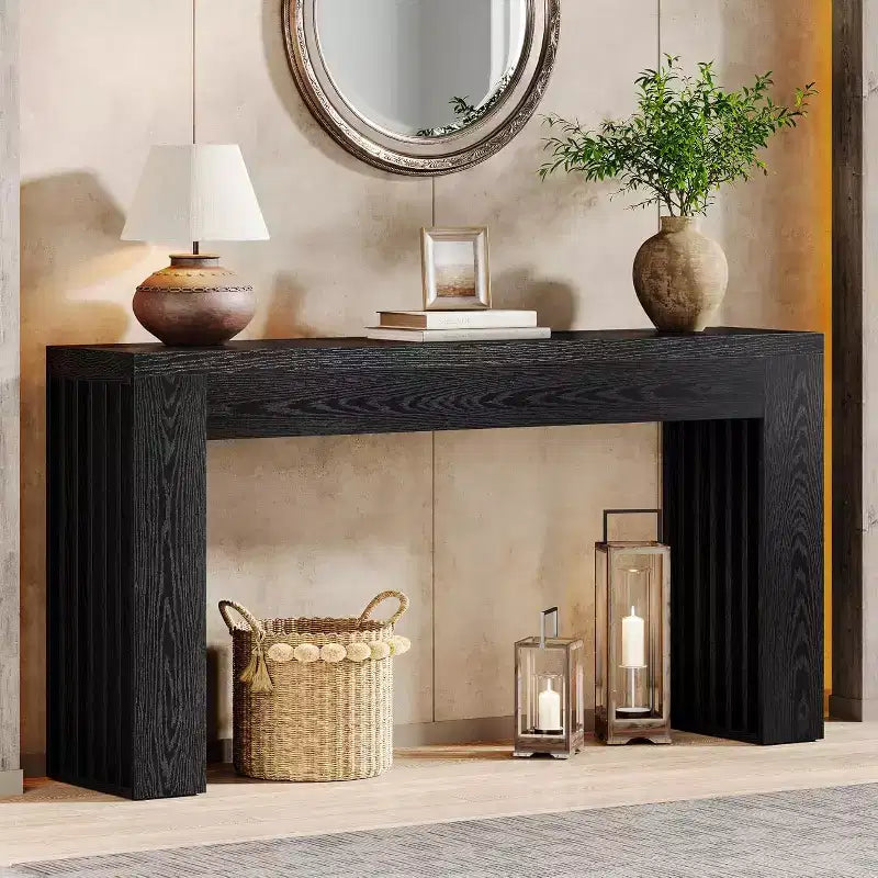 Table console de ferme de 59 pouces pour salon, entrée ou couloir