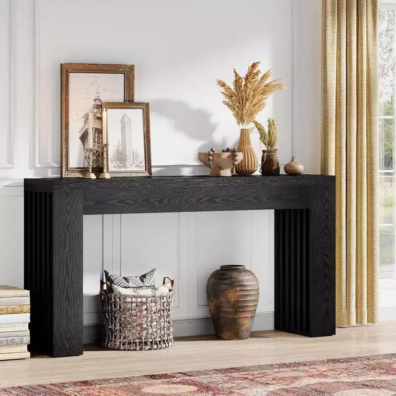 Table console de ferme de 59 pouces pour salon, entrée ou couloir