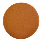 Pouf rond en bouclette moderne, repose-pieds et tabouret d'appoint rembourré doux avec pieds en bois d'hévéa