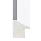 Miroir mural biseauté pour coiffeuse, cadre demi-pouce, Argent Expresso, 24x18 po