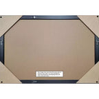Miroir mural biseauté pour coiffeuse, cadre demi-pouce, Argent Expresso, 24x18 po