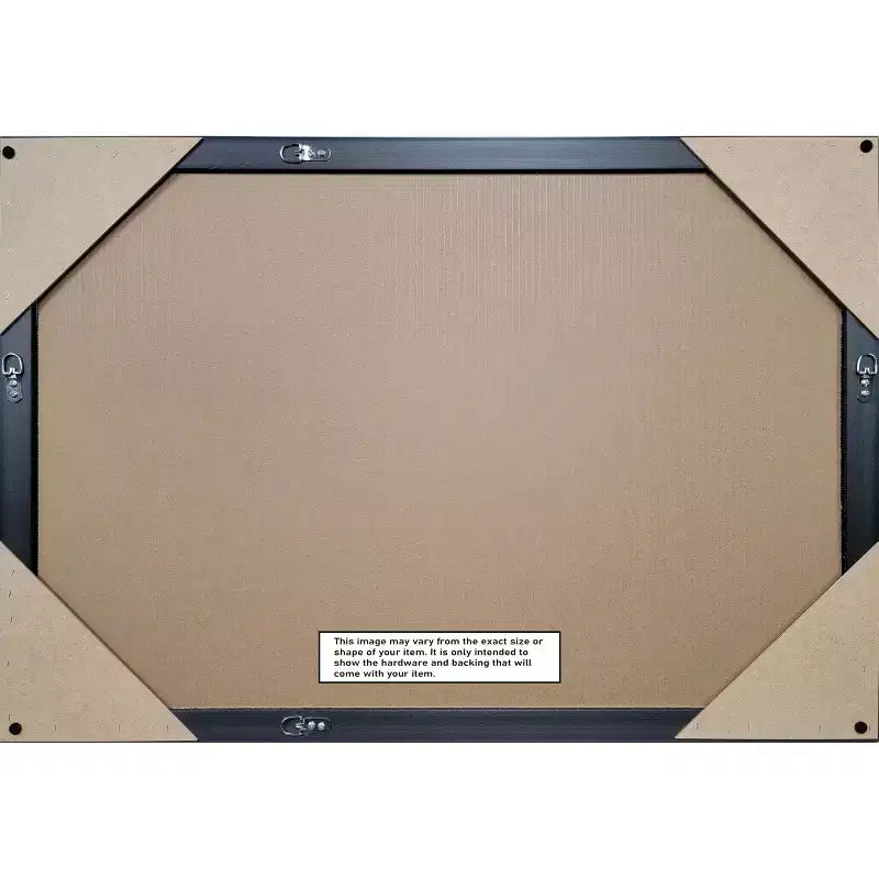 Miroir mural biseauté pour coiffeuse, cadre demi-pouce, Argent Expresso, 24x18 po