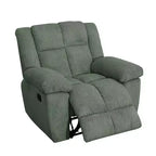 Fauteuil inclinable en velours côtelé avec dossier réglable pour salon, vert