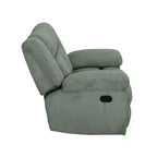 Fauteuil inclinable en velours côtelé avec dossier réglable pour salon, vert