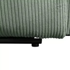 Fauteuil inclinable en velours côtelé avec dossier réglable pour salon, vert