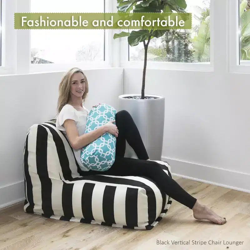 Fauteuil pouf, Velours, Intérieur, 91 cm L x 69 cm l x 61 cm H