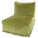 Fauteuil pouf, Velours, Intérieur, 91 cm L x 69 cm l x 61 cm H