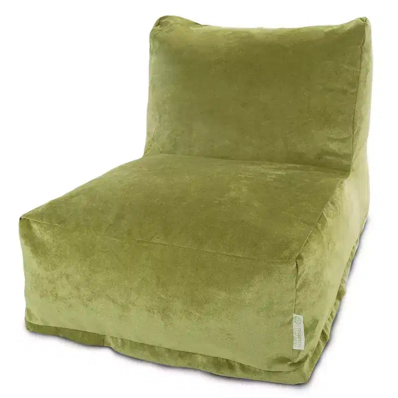 Fauteuil pouf, Velours, Intérieur, 91 cm L x 69 cm l x 61 cm H