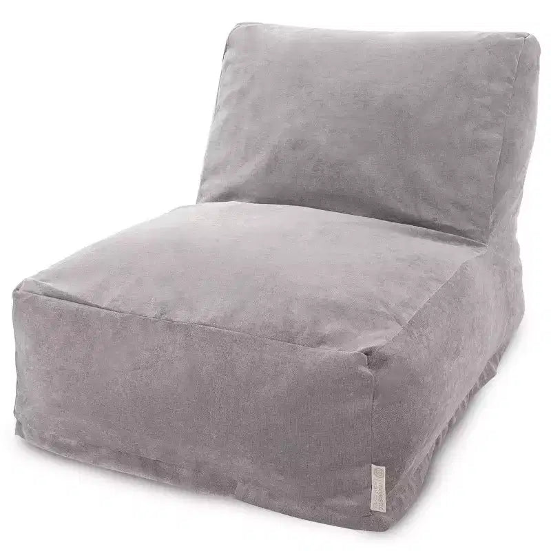 Fauteuil pouf, Velours, Intérieur, 91 cm L x 69 cm l x 61 cm H