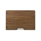Table de chevet à 3 tiroirs à queue d'aronde avec chargement USB, marron