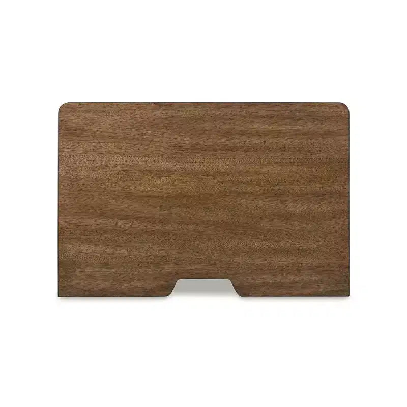 Table de chevet à 3 tiroirs à queue d'aronde avec chargement USB, marron