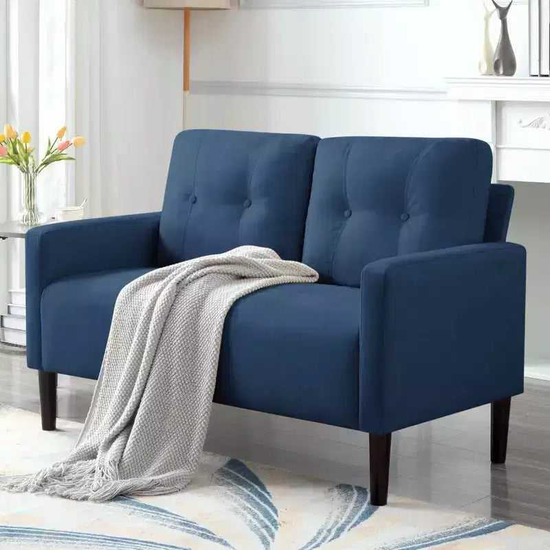 Causeuse de 51,2 po, Canapé moderne rembourré pour salon