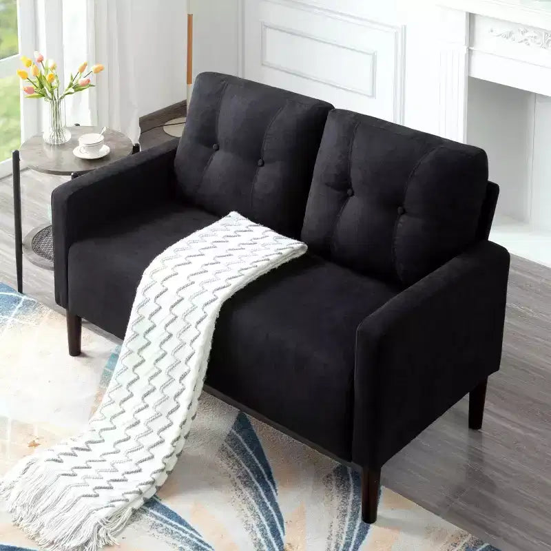 Causeuse de 51,2 po, Canapé moderne rembourré pour salon