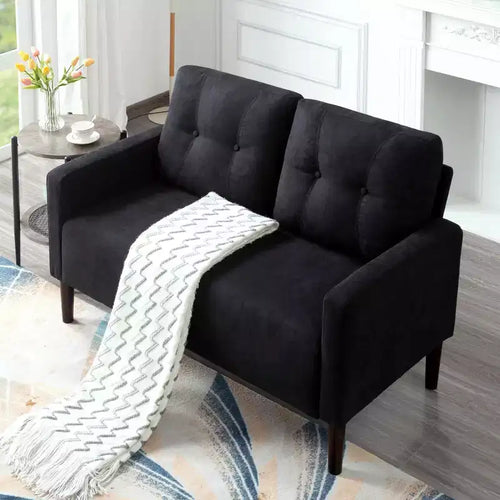 Causeuse de 51,2 po, Canapé moderne rembourré pour salon