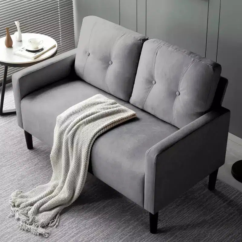 Causeuse de 51,2 po, Canapé moderne rembourré pour salon