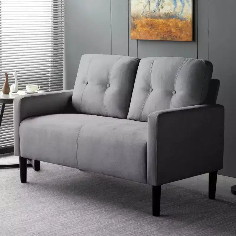 Causeuse de 51,2 po, Canapé moderne rembourré pour salon