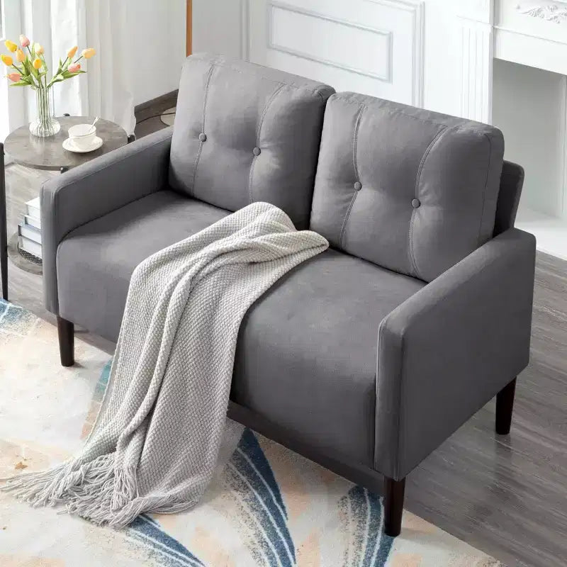 Causeuse de 51,2 po, Canapé moderne rembourré pour salon