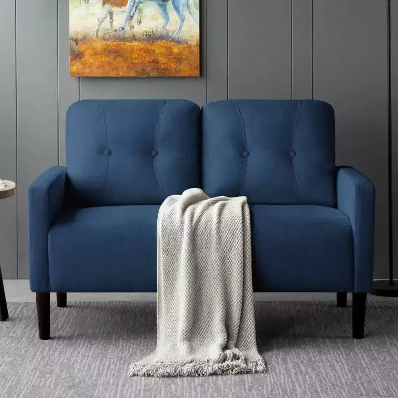51.2" Loveseat Couch, Modern Upholstered Sofa for Living Room