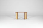 Console étroite en rotin avec plateau ovale et rangement pour salon et entrée