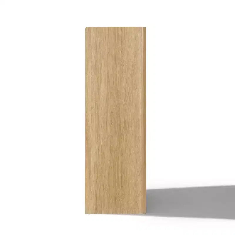 Commode Hazel Oak de 120 cm de haut à 5 tiroirs avec côtés surélevés, plateau en faux marbre, bois manufacturé, marron