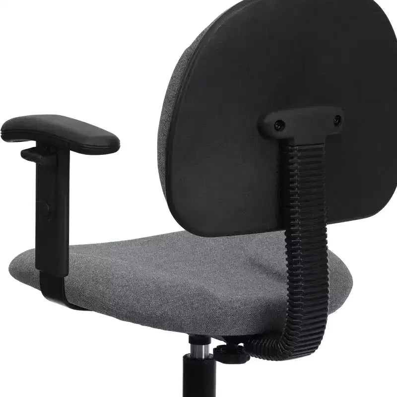 Chaise de bureau à deux vérins avec accoudoirs réglables, plusieurs couleurs