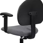 Chaise de bureau à deux vérins avec accoudoirs réglables, plusieurs couleurs