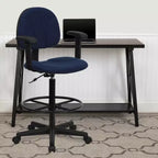 Chaise de bureau à deux vérins avec accoudoirs réglables, plusieurs couleurs
