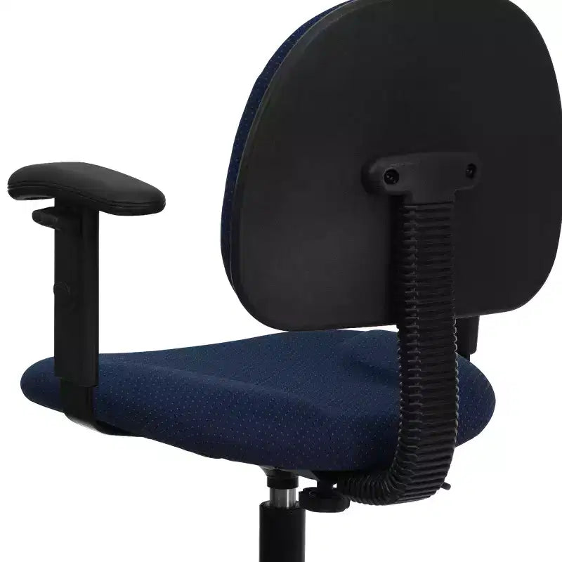Chaise de bureau à deux vérins avec accoudoirs réglables, plusieurs couleurs