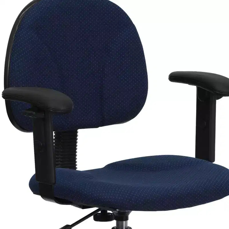 Chaise de bureau à deux vérins avec accoudoirs réglables, plusieurs couleurs