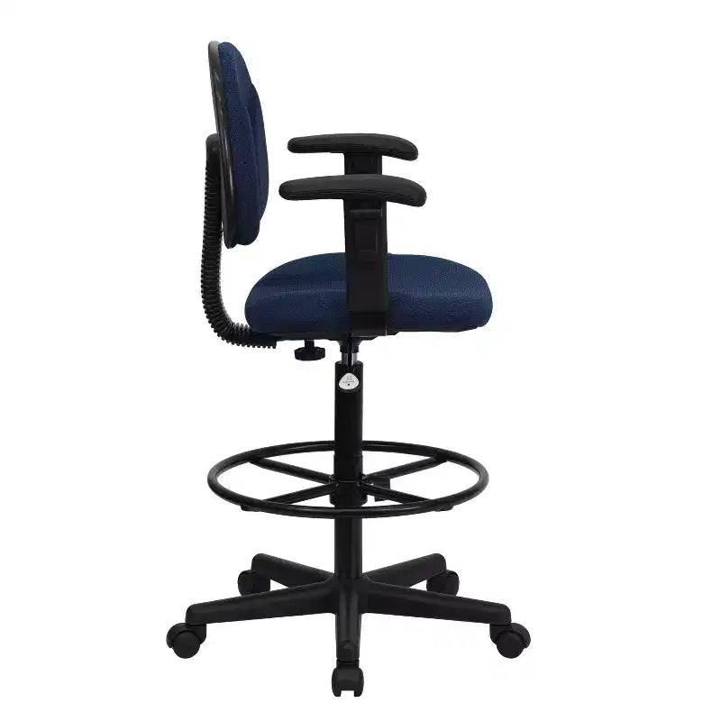 Chaise de bureau à deux vérins avec accoudoirs réglables, plusieurs couleurs