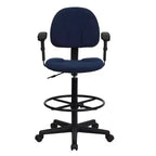 Chaise de bureau à deux vérins avec accoudoirs réglables, plusieurs couleurs