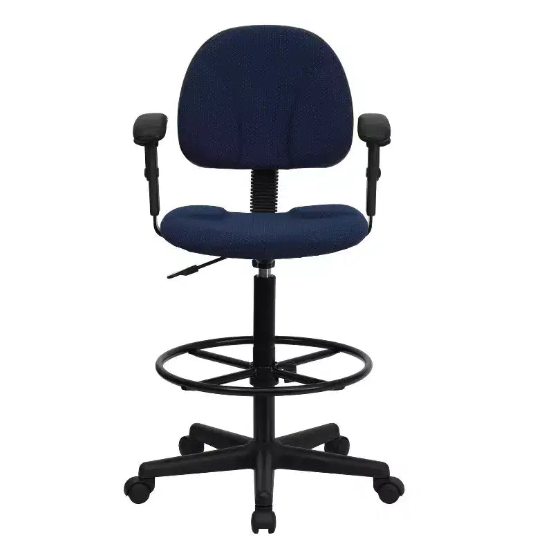 Chaise de bureau à deux vérins avec accoudoirs réglables, plusieurs couleurs