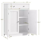 Meuble de salle de bain en bois avec étagère réglable