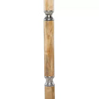 Porte-manteau traditionnel en aluminium, 72 x 19 po