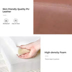 Fauteuil classique avec dossier à oreilles et clous décoratifs
