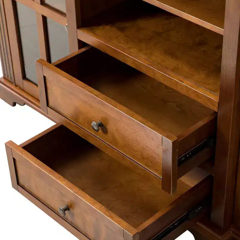 TV Stand for TVs up to 65" with 2 Drawers and Shelf, Rustic Style, Manufactured Wood