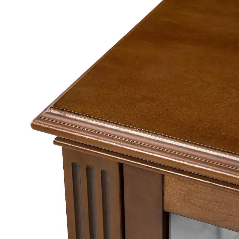 TV Stand for TVs up to 65" with 2 Drawers and Shelf, Rustic Style, Manufactured Wood