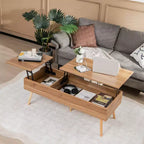 Table basse relevable 47 Table basse avec compartiments cachés pour le salon