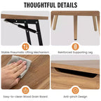 Table basse relevable 47 Table basse avec compartiments cachés pour le salon