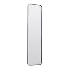 Miroir mural rectangulaire en métal avec cadre fin, 47,5 x 12 pouces