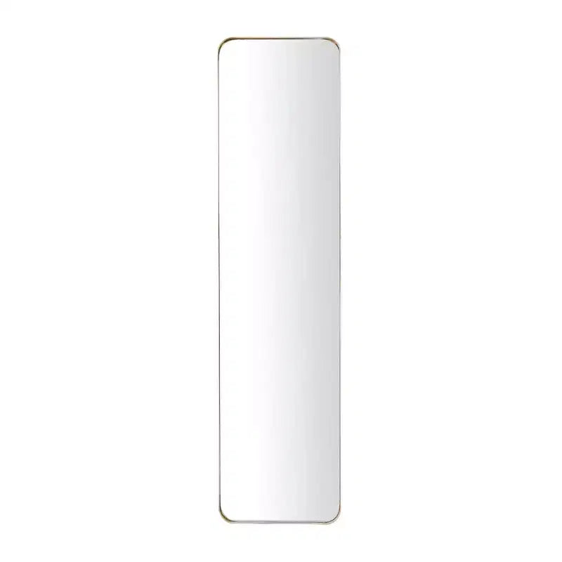 Metal Rectangle Wall Mirror with Thin Frame, 47.5 x 12 Inch