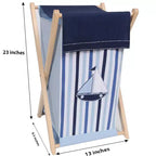 Panier à linge Petit Marin avec cadre en bois