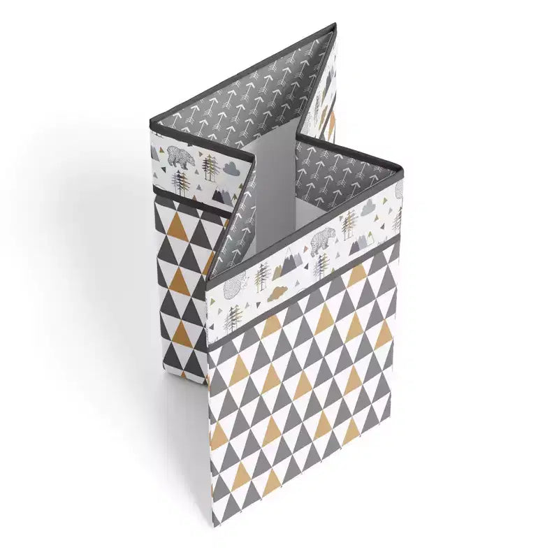 Panier à linge pliable Woodlands gris/beige neutre