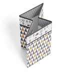 Panier à linge pliable Woodlands gris/beige neutre